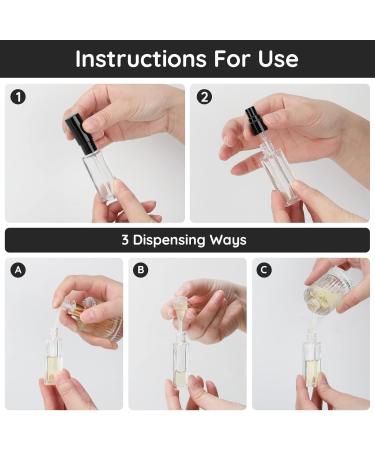 Segbeauty Portable Perfumed Cleaner Glass - Empty Travel Atomizers for Men & Women | 5 Pack Square Perfume Bottles - Buy Online on SooperMarket.com