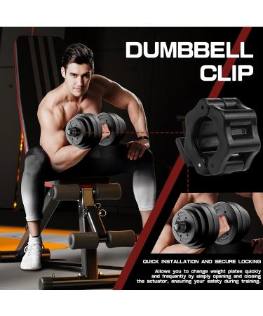 Rierousy 6-Piece Dumbbell Closures Set | Quick Lock Barbell Clamps | 30mm Safety Training & Easy Weight Change - Buy Online on SooperMarket.com