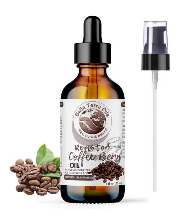 Bella Terra Oils - Roasted Coffee Bean Oil 4oz - A Symphony of Coffee Oils for Flavoring Rich in Chlorogenic Acid For the Love of Pure Coffee