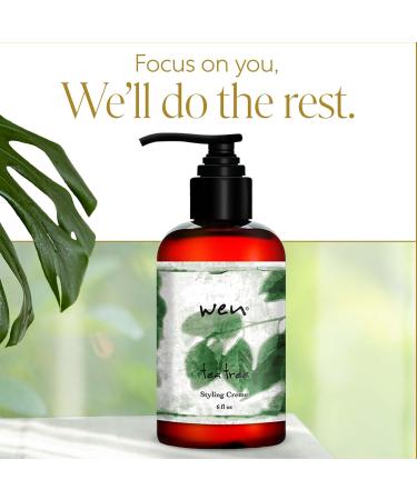 WEN by Chaz Dean Tea Tree Hair Styling Creme - Anti Frizz & Texture Cream for Men & Women | 6 Fl Oz Frizzy Hair Control - Buy Online on SooperMarket.com