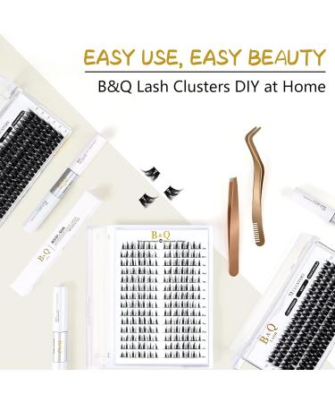 72 Cluster Lashes D Curl Natural DIY Eyelash Extensions Soft & Fluffy | UK-FD-B39-D-MIX - Buy Online on SooperMarket.com