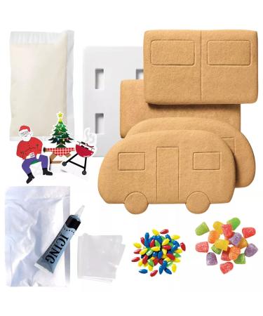 Holiday Gingerbread Camper Cookie Kit - 23.18 oz | Festive DIY Baking Set - Buy Online on SooperMarket.com