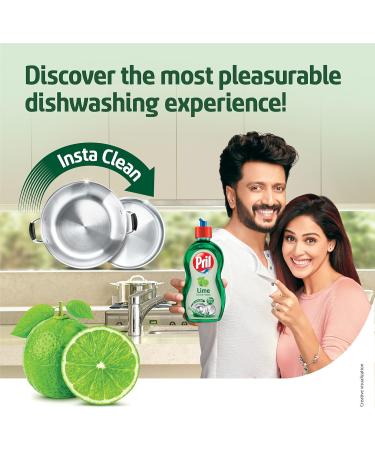Pril Grease Fighter Liquid Dishwash Gel 3L - Lime Fresh Active Power Formula No Residue | Best International Shipping - Buy Online on SooperMarket.com