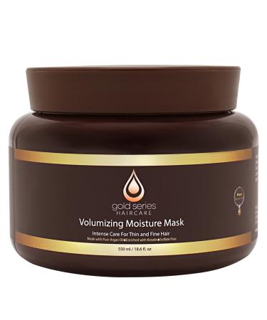 Gold Series Deep Conditioning Hair Mask - Moisturizing Treatment with Argan Oil for Dry Damaged Hair Volumizing Conditioner for Natural Fullness (18.6 Oz)
