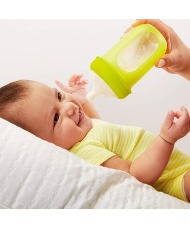 Boon NURSH Silicone Replacement Nipple - 3 Count, Slow Flow, Stage 1, Birth and Up - Air-Free Feeding - Buy Online on SooperMarket.com