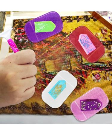 SENHAI 8-Piece Anti-Slip Diamond Painting Tools Set with Sticky Mat and Trays - Non-Slip Gel Pad for 5D Diamond Painting, Ideal for Kids and Adults - Buy Online on SooperMarket.com