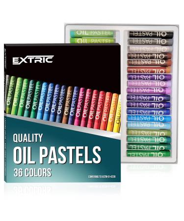EXTRIC Oil Pastels 36 Colors Count Pastels Art Supplies  Soft Pastels  Oil Pastels for Kids and Artists  Oil Crayons 36 Count (Pack of 1)