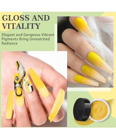 28g White & Yellow Color Change Dip Powder Nails (W-No.18) | Long-lasting, No UV Light Needed - Buy Online on SooperMarket.com