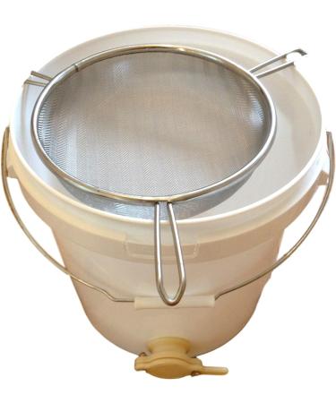 Beekeeping Supplies UK Stainless Steel Honey Strainer - Three legs for sitting over a settling tank - Buy Online on SooperMarket.com