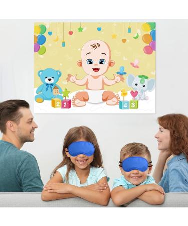 Morcheiong Pin the Pacifier Baby Game - 48 Pacifiers for Baby Shower Party Favors & Decorations - Fun Entertainment for New Parents - Buy Online on SooperMarket.com