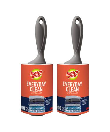 Scotch-Brite Lint Roller Works Great On Pet Hair 100 Sheets (Pack of 2)