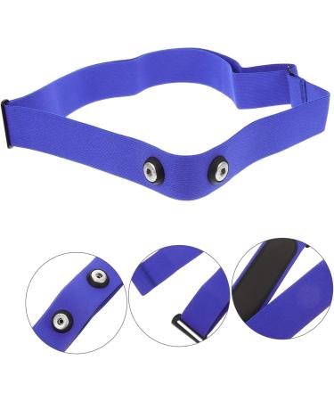 Kichouse Blue Heart Rate Monitor Chest Strap | Breathable Sports Equipment for Accurate Heart Frequency | Durable Nylon & Rubber Band 17.00x3.00x0.10cm - Buy Online on SooperMarket.com