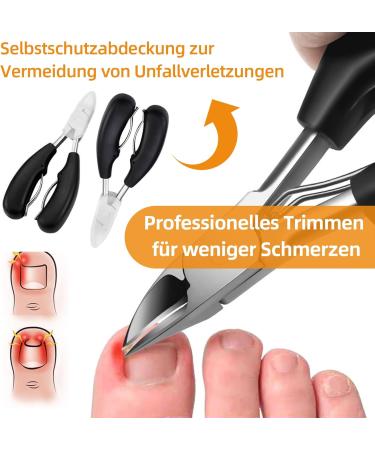 Precision Stainless Steel Foot Nail Knipper & Scissors for Ingrown Toenails - Professional Pedicure Tool & Gift - Buy Online on SooperMarket.com