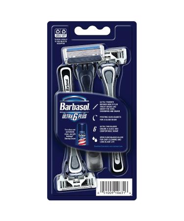 Barbasol Ultra 6 Plus Premium Disposable Razor Value Pack - 9 Razors - Buy Online on SooperMarket.com