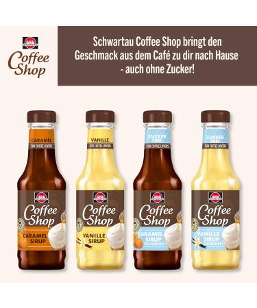 Schwartau Coffee Shop Vanilla Syrup 200ml - Sugar-Free Coffee Enhancer for Gourmet Beverages - Buy Online on SooperMarket.com