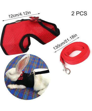2-Pack Adjustable Pet Dishes & Leash for Rabbits Squirrels Bunnies Ferrets & Chinchillas - Ideal for International Shipping - Buy Online on SooperMarket.com