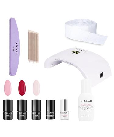NeoNail Perfect Base Starter Set with LCD Lamp | 3 Nail Polishes & Accessories - Shop Internationally - Buy Online on SooperMarket.com