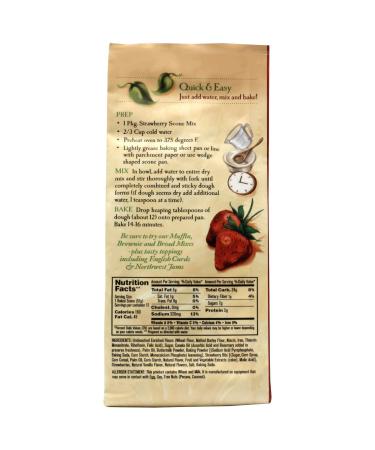 Sticky Fingers Strawberry Scone Mix 16oz - Delicious and Easy to Make - Buy Online on SooperMarket.com