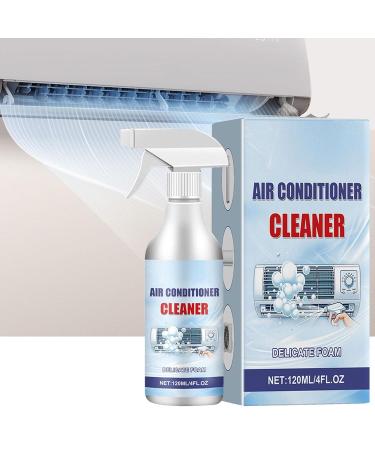 Air Conditioner Coil Cleaner | 120ml Rinse-Foam Spray | Ac Coil Cleaner Foaming Air Conditioner Coil Cleaner Spray for Dust Dirt - Buy Online on SooperMarket.com