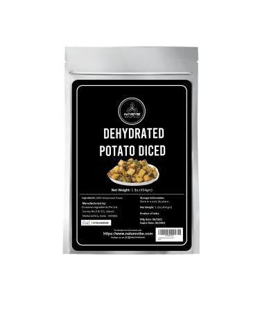 Naturevibe Botanicals Dehydrated Potato Diced, 1lb | Ready to cook (16 ounces)