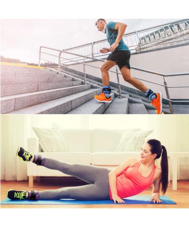 Adjustable Ankle Weights Set - Sports Weight Cuffs 0.4-1.6kg Each 0.8-3.2kg Pair - Perfect for Fitness & Workouts - Buy Online on SooperMarket.com