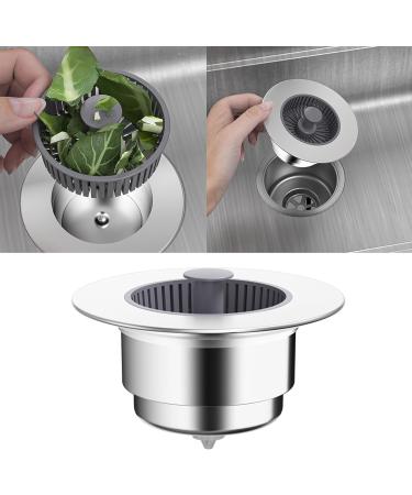Upgraded Sink Filter Bathroom Shower Hair Filter Catch Drain Cover Kitchen Sink Plug Strainer Hole Easy Waste Disposal Sink Basket for Kitchen Drain - Buy Online on SooperMarket.com