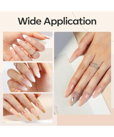 Modelones 8-in-1 Gel Nail Polish Builder Neutral Nude Brown 15ml - Nail Strengthener, Extension Gel, Base & Glue Gel in Bottle - Pack of 1 - Buy Online on SooperMarket.com