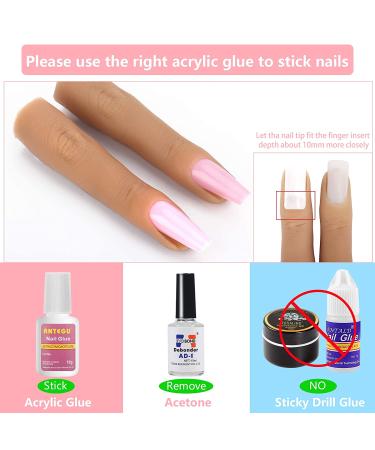 Yokilly Flexible Silicone Nail Training Finger for Acrylic Nails - Perfect for Nail Art Practice - 1 Piece - Buy Online on SooperMarket.com