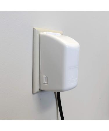 Dreambaby Dual Fit Outlet Plug Cover - Model L907 - Electrical Socket Guard for Standard and Decora, White, 2 Count (Pack of 1)