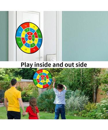 Dart Board Games for Kids - Large 28 Dart Board Toys with Sticky Balls, Outdoor Safe Toy Gifts for Boys and Girls Ages 3-10 - Buy Online on SooperMarket.com