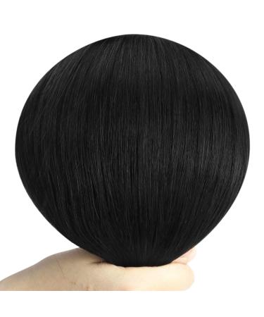 Youngsee Real Hair Clip In Extensions - 35cm Black 120g Remy Human Hair 7PCS - Buy Online on SooperMarket.com