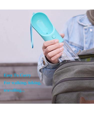 UPSKY Dog Water Bottle for Walking - Portable Leak Proof Pet Travel Dispenser - 400ml Blue - Buy Online on SooperMarket.com