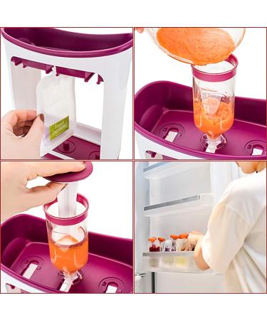 Squeeze Station Baby Food Maker - Homemade Pouch Filling Station with Storage Bags for Babies and Toddlers - Buy Online on SooperMarket.com