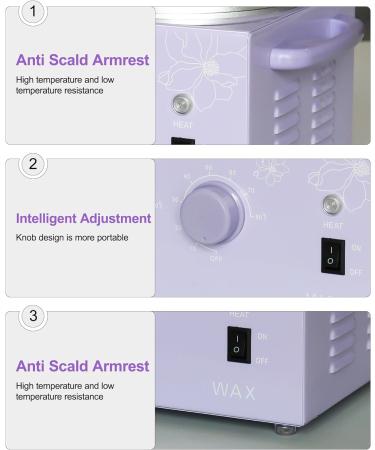 WENMILY Double Wax Warmer Kit for Hair Removal - 2 * 500ML Pots with Wax Beans, Sticks, and Strips - Buy Online on SooperMarket.com