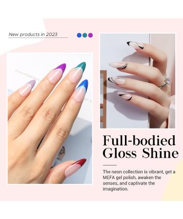 MEFA 23 Pcs Gel Nail Polish Set - Summer Bright Classic Colors with Glossy & Matte Top Coat - Starter Manicure Kit for Women - DIY Salon Gift - Buy Online on SooperMarket.com