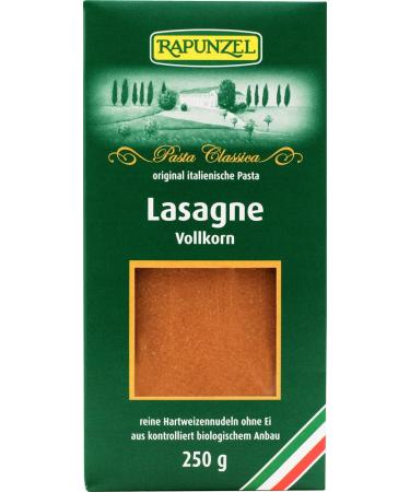Rapunzel Lasagne Sheets Whole Grain Pack of 2 (2 x 250 g) - Organic 250 g (Pack of 2)