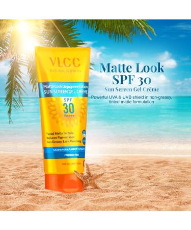 Buy VLCC Matte Look SPF 30 Sun Screen Gel Creme 100gm - Protect Your Skin with International Shipping - Buy Online on SooperMarket.com