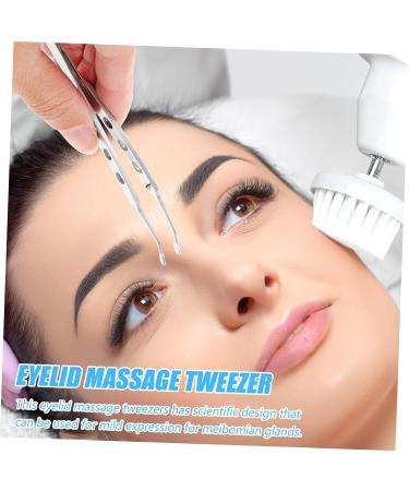 PLAFOPE Meibomian Gland Massage Forceps - Stainless Steel Pointy Tweezers for Eyelid Massage and Lash Extensions - Buy Online on SooperMarket.com