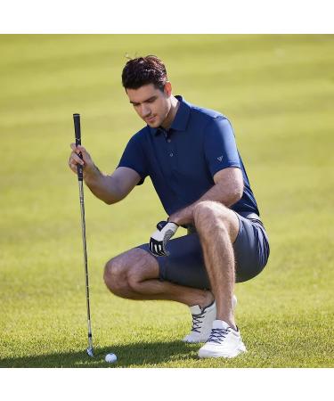 Men's White Dry Fit Performance Golf Polo Shirt - Large - Buy Online on SooperMarket.com