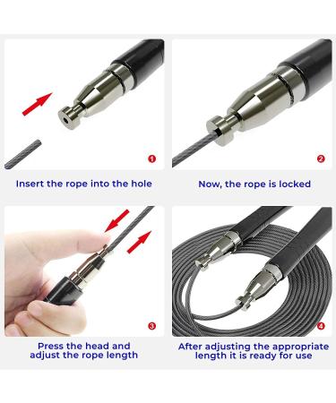 Primafit Pro Speed Jump Rope for Adults | Adjustable 3m Fitness Jump Rope with Weights 2 Ball Bearings & Anti-Slip Handles - Perfect for Boxing MMA & CrossFit - Buy Online on SooperMarket.com