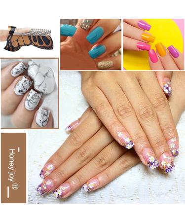 100pcs Pro Butterfly Square Nail Forms for C Curve Acrylic UV Gel Nails - Nail Extension Tool for Builder Nails - Nail Art Stickers Dispenser - HJ-NTF038 - Buy Online on SooperMarket.com