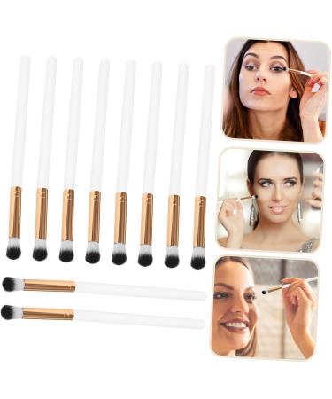 Baluue 50 Pcs Makeup Brush Eyeshadow Brush for Women Contouring Brush Eye Makeup Kit Wooden Handle White 17.50X1.00X1.00CMx5pcs Whitex5pcs - Buy Online on SooperMarket.com