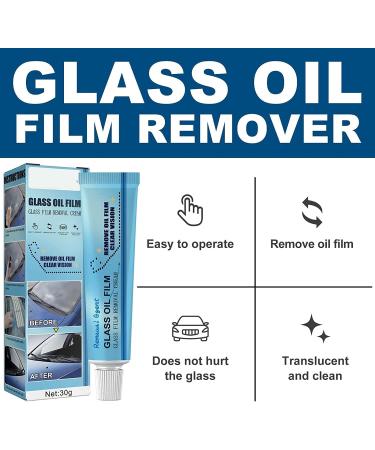 Car Glass Oil Film Cleaner Glass Oil Film Remover for Car Car Glass Oil Film Cleaner Safety and Long-Term Protection for Family Bathroom Windows with Sponge Towel (3 pcs) - Buy Online on SooperMarket.com
