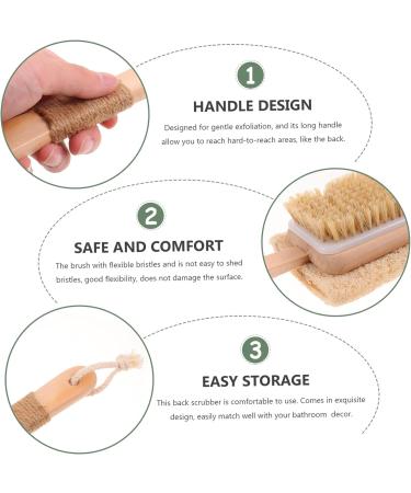 FRCOLOR Silicone Shower Brush and Bath Sponge Set for Men - Exfoliating Body Scrubber and Back Cleaner - Buy Online on SooperMarket.com