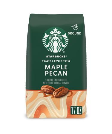 Starbucks Ground CoffeeMaple Pecan Flavored CoffeeNaturally Flavored100% Arabica1 bag (17 oz) Maple Pecan 1.06 Pound (Pack of 1)