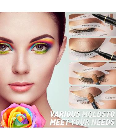 Variety of Shapes Quick Make-Up Stencils: Eyeliner Molds & Template for Easy Eyeshadow Application - Buy Online on SooperMarket.com