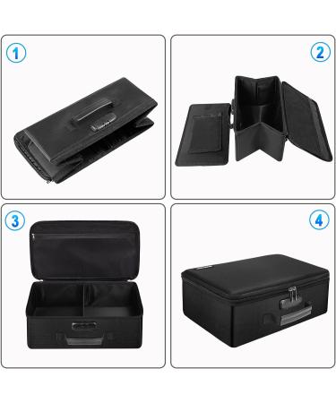 ENGPOW Fireproof Photo Storage Box with Lock - Organize & Protect Valuables, Portable Collapsible Container for Photos & Pictures + 12 Inner Cases - Buy Online on SooperMarket.com