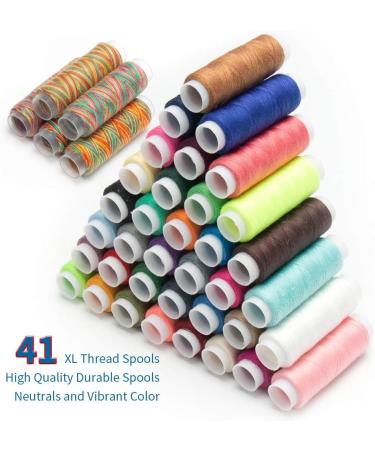GOANDO Sewing Kit for Adults - 206 Pcs Portable Oxford Fabric Case with 41 XL Spools of Thread - Beginner's Basic Sewing Repair Kit for Travel & Emergencies - Buy Online on SooperMarket.com