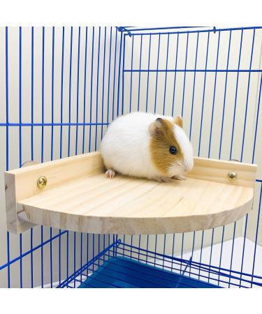 3PCS Hamster Wooden Platform Perch Stand Natural Bird Budgie Toys and Accessories Parrot Cage Perch for Chinchilla Mouse Rat Dwarf Hamster Small Animals - Box Packaging - Buy Online on SooperMarket.com