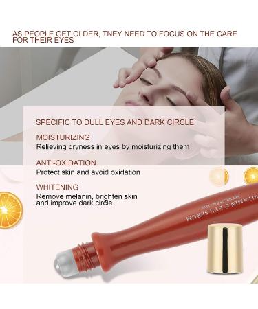Vitamin C Eye Serum Roll-On | Anti-Aging Care for Dark Circles, Bags, Wrinkles | Moisturizing | 15ml - Buy Online on SooperMarket.com